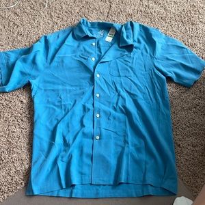 Tommy Bahama blue button down Large Tall NWT